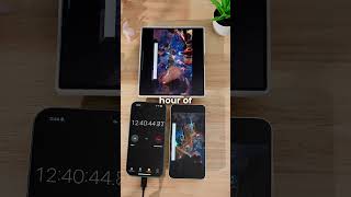 Can a foldable phone last longer than a regular phone Samsung Z Fold 6 vs S24 BATTERY TEST 🔋 [upl. by Palestine]