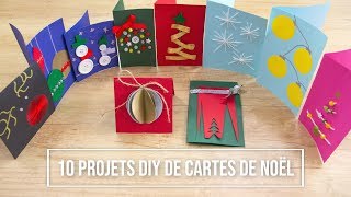 Carte de Noël  10 projets DIY ludiques et colorés [upl. by Eneleh186]