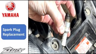 Yamaha BWS Scooter Spark Plug Replacement [upl. by Wilscam851]