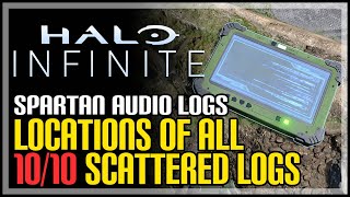 All Scattered Spartan Audio Log Locations Halo Infinite [upl. by Lonnie]