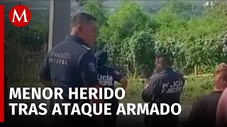 Atacan a balazos a un hombre y su hijo en Chiapas [upl. by Anilasor]