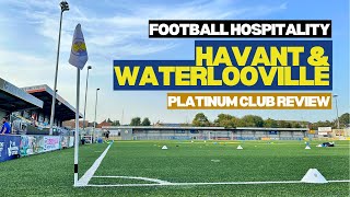 Havant amp Waterlooville FC hospitality  Platinum Club  The Padded Seat [upl. by Ahtnams256]