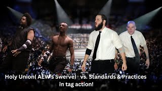 The Holy Union vs Standards amp Practices GXW Tag Team Championship Block Party prowrestling [upl. by Ahsenac]