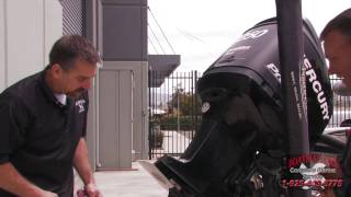 How to Check a Mercury Marine Optimax 250 Pro XS Lower Unit [upl. by Gnilsia]