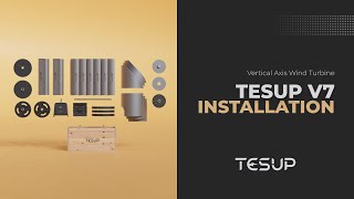 Unleashing Performance TESUP Atlas Vertical Wind Turbine Installation Video [upl. by Criswell646]