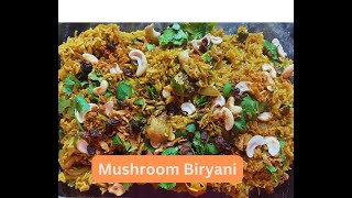 Mushroom Biryani Recipe  Indian Mushroom Pulao  How to Make Mushroom Biryani [upl. by Nomaid]