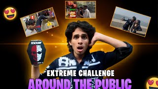 Extreme Dare Challenge😱 Challenge With Stranegers😬 made for fun [upl. by Tegan869]