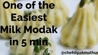 Milk Modak ll easy quick recipe ll [upl. by Aihsital983]