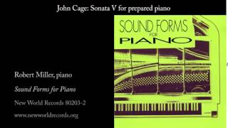 John Cage Sonata V for prepared piano [upl. by Ahserkal]