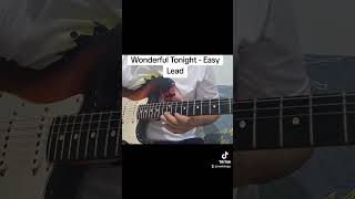 Wonderful Tonight Easy Lead on key of G guitarlessonsforbeginners learntoplayguitar [upl. by Berthold]