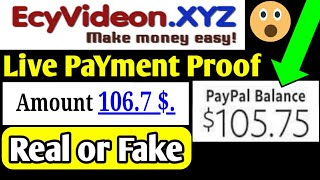 Ecyvideonxyz Live Payment Proof  Ecyvideonxyz Withdraw  Ecyvideonxyz Reviews  Ecyvideon xyz [upl. by Notlimah]