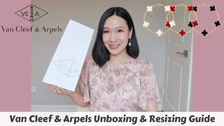 VAN CLEEF amp ARPELS UNBOXING amp REVIEW 5 MOTIFS VINTAGE ALHAMBRA BRACELET  RESIZING GUIDE 🐚 梵克雅宝开箱 [upl. by Dola]