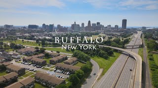 Buffalo New York  4K Drone Tour [upl. by Rosdniw]