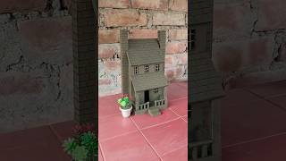 Miniature clay house making 🏠 ll clayhouse mudhouse [upl. by Stillman]