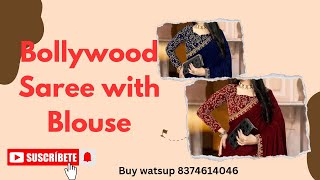 Attractive Embroidered Bollywood Velvet Saree With Blouse Cryantech1336Hub [upl. by Aynom]