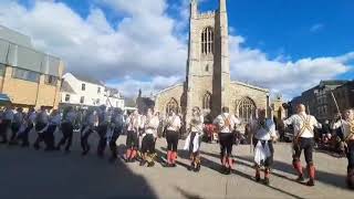 Golden Star Morris dances into the Morris Ring plus Ring Staff presentation [upl. by Mendelson760]