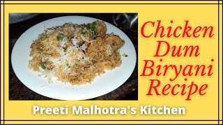 Chicken Dum Biryani Recipe  Preeti Malhotras Kitchen  2021 [upl. by Dorey249]