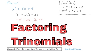 Factoring Trinomials in Algebra  Learn How to Factor Trinomials StepbyStep [upl. by Gary397]