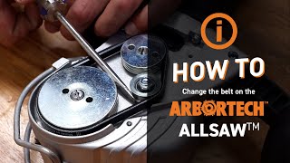 How to change the belt on the AllSaw  AS175  Abortech Tools [upl. by Enened288]