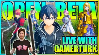 LINK START Sword Art Online Fractured Daydream Open Beta with Gamerturk [upl. by Dorcas]