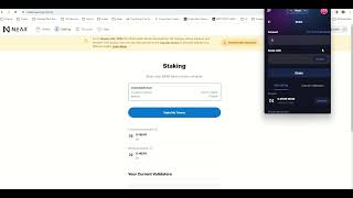 NEAR Staking w SENDER Wallet [upl. by Martinsen]