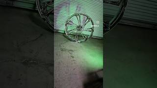 Chroming a 34quot motorcycle rim customed chrome motorcycle wheels rims [upl. by Yenahteb34]