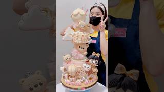 Kuenya jatuh mulu nih cake cakedecorating kueulangtahun lionicake [upl. by Settle]