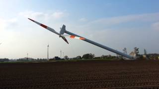 Demontage einer Windkraftanlage in Bocholt Hemden 02052013 [upl. by Bertina]