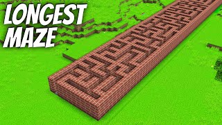 I found a LONGEST MAZE in Minecraft  Whats INSIDE the BIGGEST MAZE [upl. by Enamart]