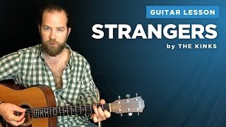 Guitar lesson for quotStrangersquot by The Kinks [upl. by Boles]