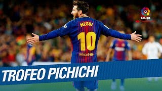 Lionel Messi  Trofeo Pichichi LaLiga Santander 20172018 [upl. by Huei510]