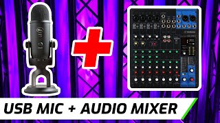 Connect USB Mic To Audio Mixer  3 Ways [upl. by Htebazileyram949]