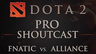 Dota 2 Pro Shoutcast 10  Fnatic VS Alliance  DCI German Cast HD [upl. by Namrej50]