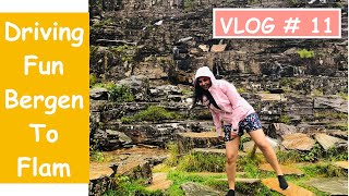 Vlog 11 Norway Country Of Tunnels  Bergen To Flam  Norway Road Trip  Travel Vlog [upl. by Nolrah]