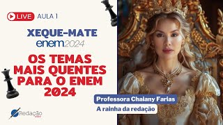 Possíveis temas para a redação do Enem 2024  AULA 1  CURSO DE REVISÃO [upl. by Licec]