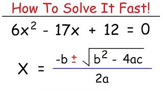 How To Solve Quadratic Equations Using The Quadratic Formula [upl. by Anibla126]