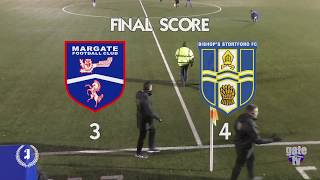 LEAGUE  Margate Football Club v Bishops Stortford FC  19th November 2019 [upl. by Elacsap]