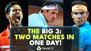 When Federer Nadal amp Djokovic Each Played TWICE In One Day  Rome 2019 Highlights [upl. by Meesaw367]