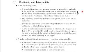 Math 23b Week 2 Video 1 Continuity amp Integrability 151 [upl. by Cody27]