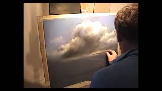 Demonstration of Painting Pastels Storm Clouds and reflections wmv [upl. by Ahsyekal51]