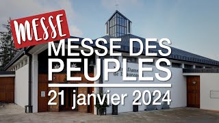 Messe des peuples  21 janvier 2024 [upl. by Ahsiekar521]