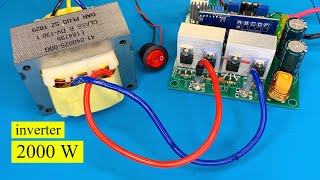 How To Make A Simple Inverter 2500w [upl. by Lorine]