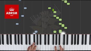 Ecossaise in G  ABRSM Piano Grade 2 2021 amp 2022 A3  Synthesia Piano tutorial [upl. by Gyimah589]