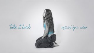 Jessica Baio  take it back Lyric Video [upl. by Annoved]