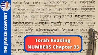 Numbers Chapter 33  Torah Reading in Hebrew with English Translation  TORAH STUDY [upl. by Anatak928]