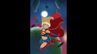 AmeComi Supergirl DCAU style fanart timelapse [upl. by Thay]