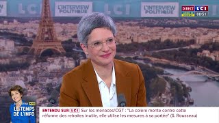 Sandrine Rousseau  quotLa réduction du temps de travail est une mesure écologiquequot [upl. by Esimaj]