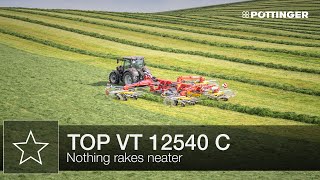 TOP VT 12540 C Fourrotor rakes – Highlights  PÖTTINGER [upl. by Aekahs]