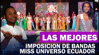 IMPOSICION DE BANDAS MISS UNIVERSO ECUADOR 2024 [upl. by Notnirt]