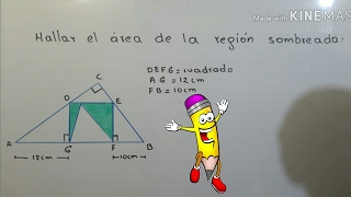 12 Hallar el área de la región sombreada [upl. by Roswald]